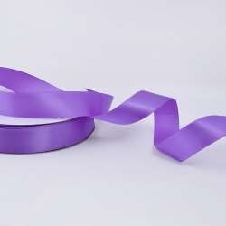 Лента атласная 25мм сиреневая А2-08-139 на метраж (бобина 100яр/356,5г)