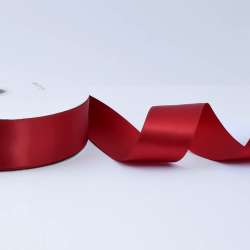 Лента атласная 40мм бордовая А2-12-041 на метраж (бобина 100яр/550г)