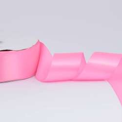 Лента атласная 50мм розовая А2-16-019 на метраж (бобина 100яр/715г)