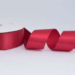 Лента атласная 50мм бордовая А2-16-041 на метраж (бобина 100яр/715г)