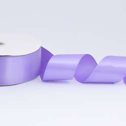 Лента атласная 50мм сиреневая А2-16-138 на метраж (бобина 100яр/715г)