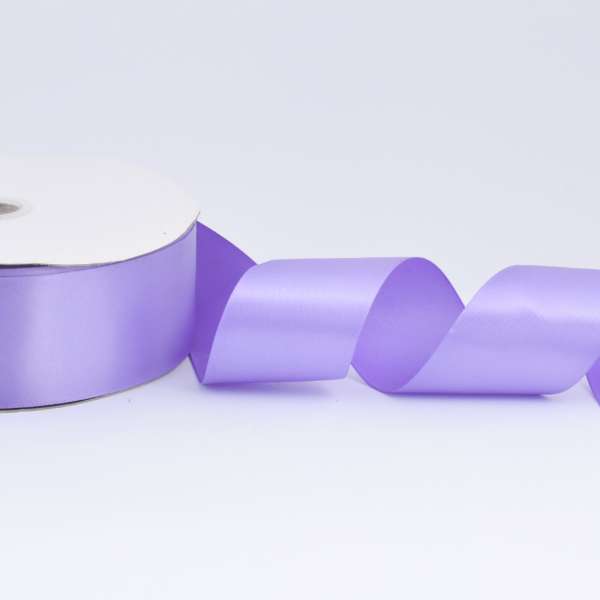 Лента атласная 50мм сиреневая А2-16-138 на метраж (бобина 100яр/715г)