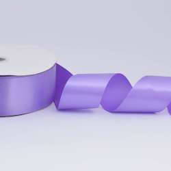 Лента атласная 50мм сиреневая темная А2-16-140 на метраж (бобина 100яр/715г)