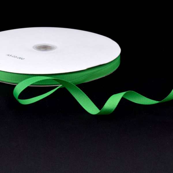 Лента репсовая ш.1 см А5-03-060 зеленая на метраж (в бобине 100яр/207г)