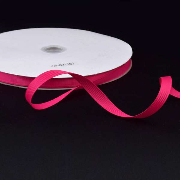 Лента репсовая ш.1 см А5-03-107 малиновая на метраж (в бобине 100яр/207г)