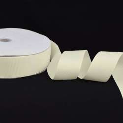 Лента репсовая ш.4 см А5-12-004 молочная на метраж (в бобине 100яр/685г)