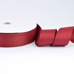 Лента репсовая ш.4 см А5-12-033 бордовая на метраж (в бобине 100яр/685г)