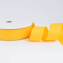 Лента репсовая ш.4 см А5-12-055 желтая на метраж (в бобине 100яр/685г)