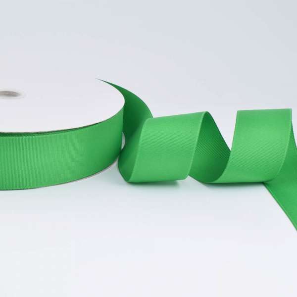 Лента репсовая ш.4 см А5-12-060 зеленая на метраж (в бобине 100яр/685г)