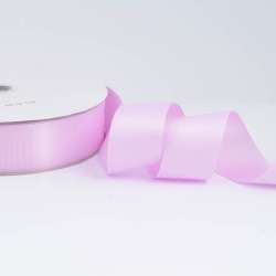 Лента репсовая ш.4 см А5-12-112 сиреневая светлая на метраж (в бобине 100яр/685г)