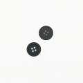Пуговица пластик 18мм на 4 прокола черная матовая