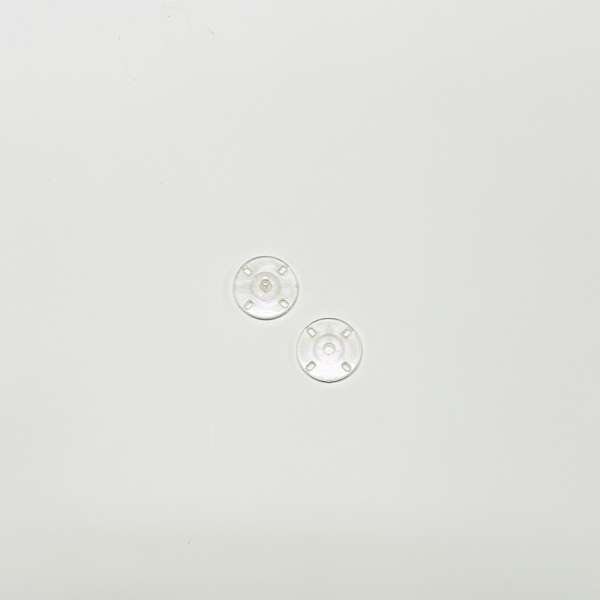 Кнопка 2 части 26мм пластик прозрачная розовый оттенок