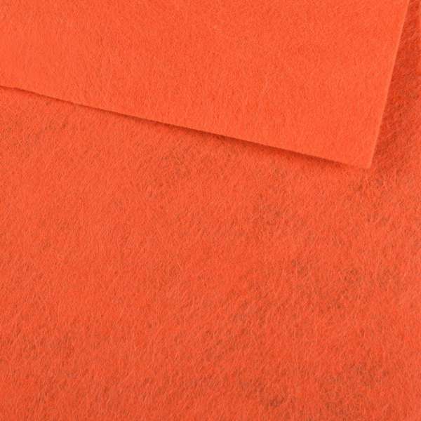 Фетр лист морковный (0,9мм) 21х30см