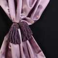 Кисть декоративная 9см круглые с плетеными верхушками фиолетовые