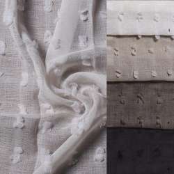 Тюль лен горох POM POM 4 цвета, ш.300