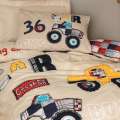 Комплект постельного белья Cotton box Ранфорс Junior Cars Bej 160x220см (1861-1300)
