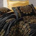 Комплект постельного белья Cotton box Satin print Alvina Gold Евро 200x220см (1771-976)